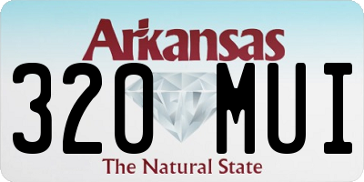 AR license plate 320MUI