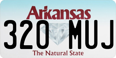 AR license plate 320MUJ
