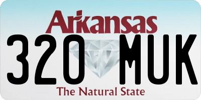 AR license plate 320MUK