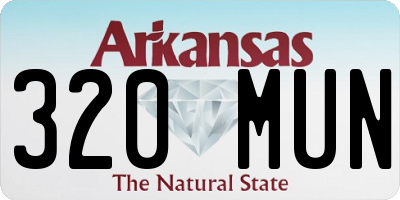 AR license plate 320MUN