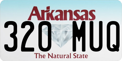 AR license plate 320MUQ
