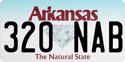 AR license plate 320NAB