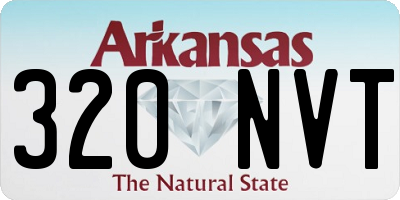 AR license plate 320NVT