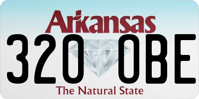 AR license plate 320OBE