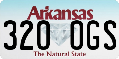 AR license plate 320OGS