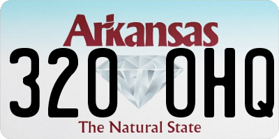 AR license plate 320OHQ