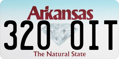 AR license plate 320OIT