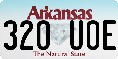 AR license plate 320UOE
