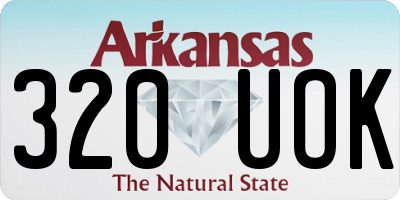 AR license plate 320UOK