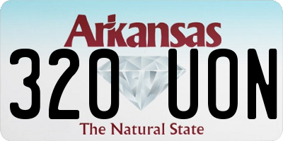 AR license plate 320UON