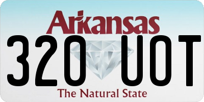 AR license plate 320UOT