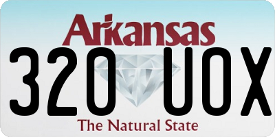 AR license plate 320UOX