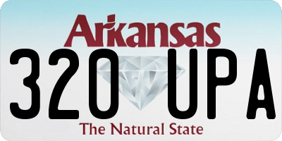 AR license plate 320UPA