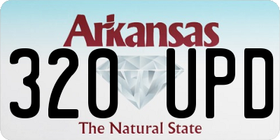 AR license plate 320UPD
