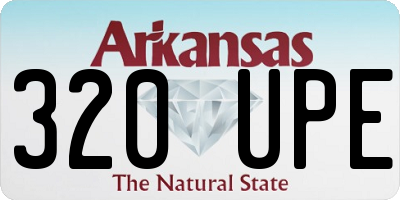 AR license plate 320UPE