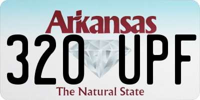 AR license plate 320UPF