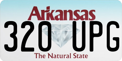AR license plate 320UPG