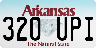 AR license plate 320UPI