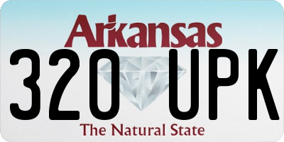 AR license plate 320UPK
