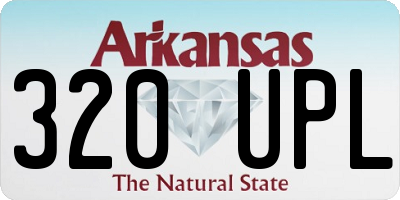 AR license plate 320UPL
