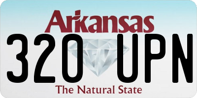 AR license plate 320UPN