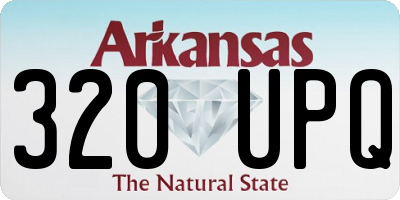 AR license plate 320UPQ