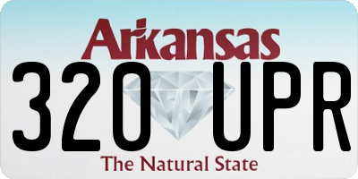 AR license plate 320UPR