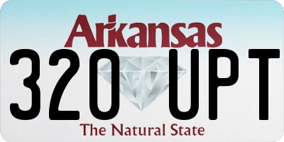 AR license plate 320UPT