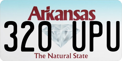 AR license plate 320UPU