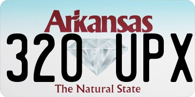 AR license plate 320UPX