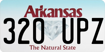 AR license plate 320UPZ