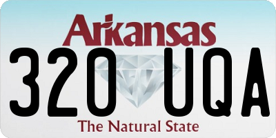 AR license plate 320UQA