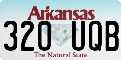 AR license plate 320UQB