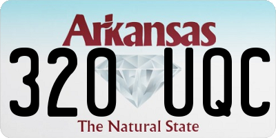 AR license plate 320UQC