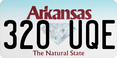 AR license plate 320UQE