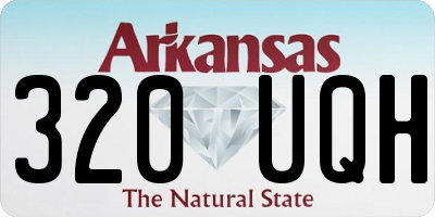 AR license plate 320UQH