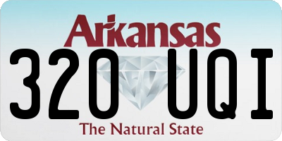 AR license plate 320UQI