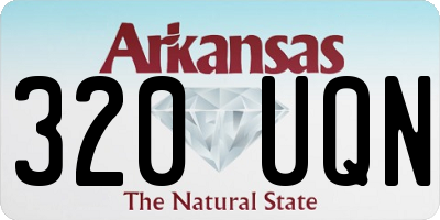 AR license plate 320UQN