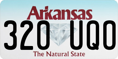AR license plate 320UQO