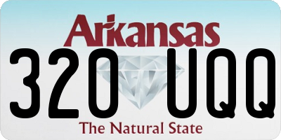 AR license plate 320UQQ