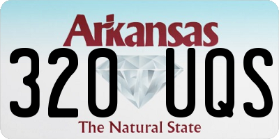 AR license plate 320UQS