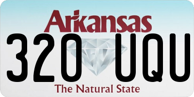 AR license plate 320UQU
