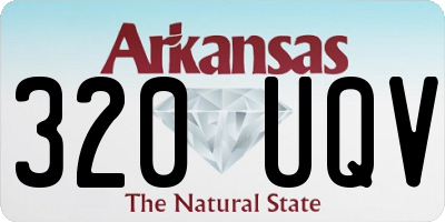 AR license plate 320UQV