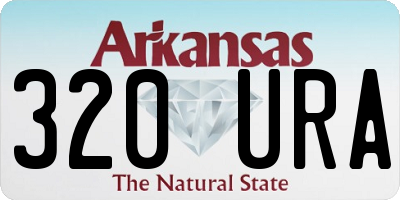 AR license plate 320URA