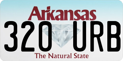 AR license plate 320URB