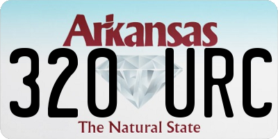 AR license plate 320URC