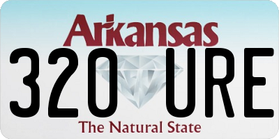 AR license plate 320URE