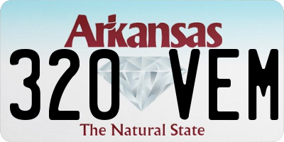AR license plate 320VEM