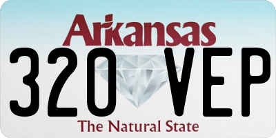 AR license plate 320VEP