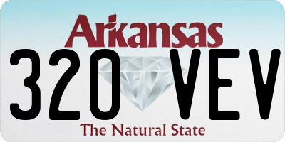 AR license plate 320VEV